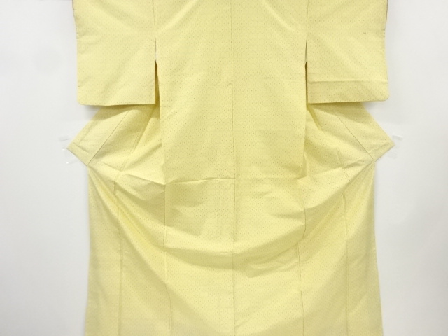 アンティーク　亀甲模様織り出し手織り紬着物